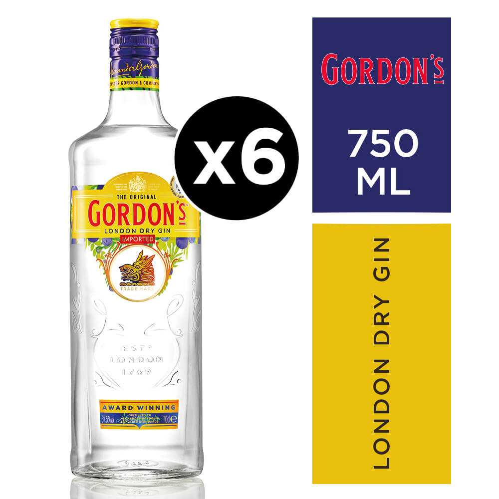 Gin gordons 6 x 750 ml