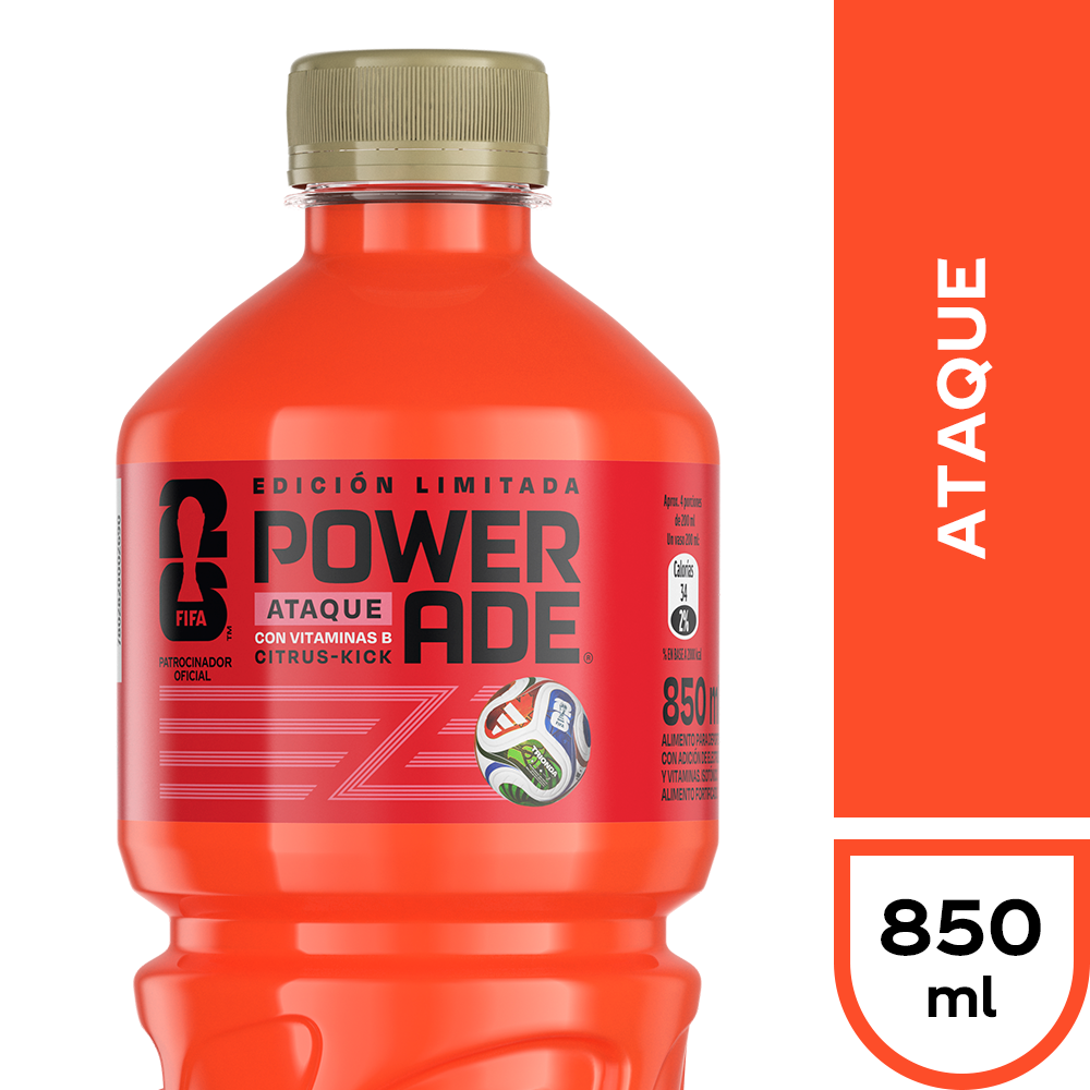 Powerade ataque 850 ml