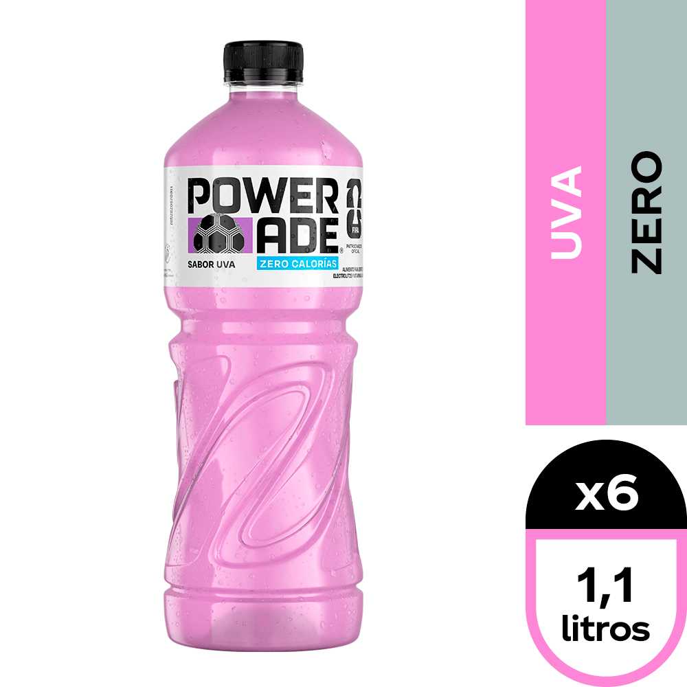 Powerade zero uva 6 x 1.1 lt
