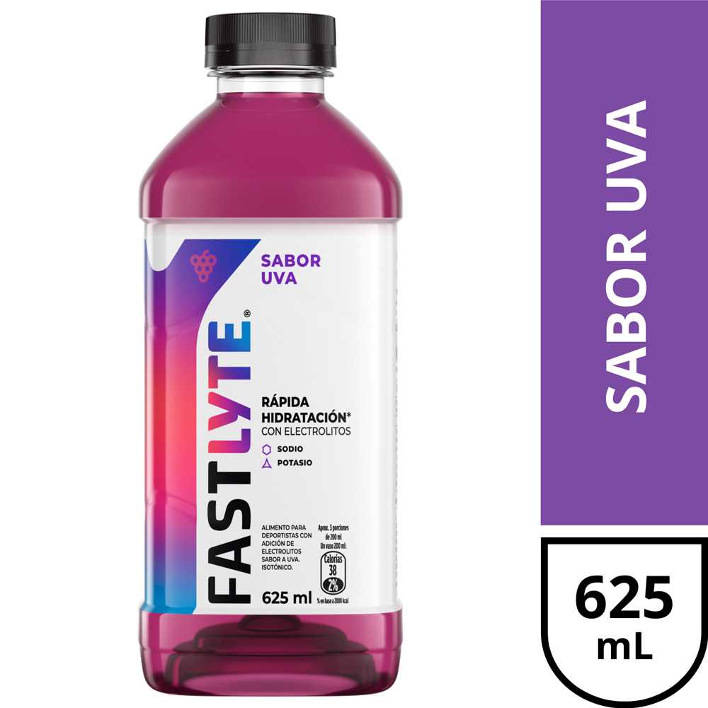 Fastlyte rehidratante uva 625 ml