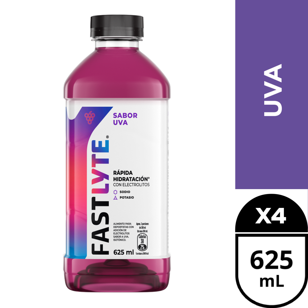 Fastlyte uva 4 x 625 ml