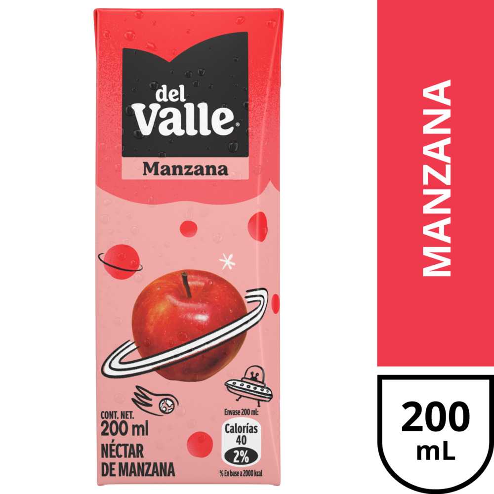 Del valle  manzana 6 x 200 ml