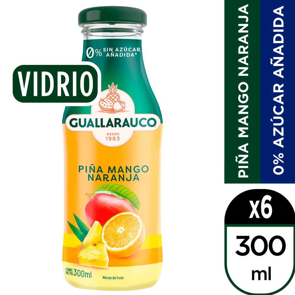 Guallarauco néctarpiña mango naranja 6 x 300 ml