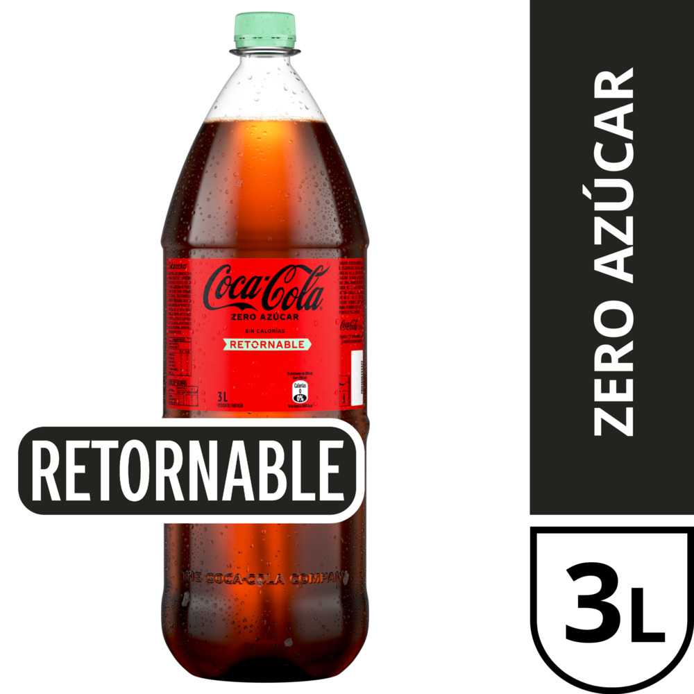 Coca-cola zero azúcar retornable 3 lt