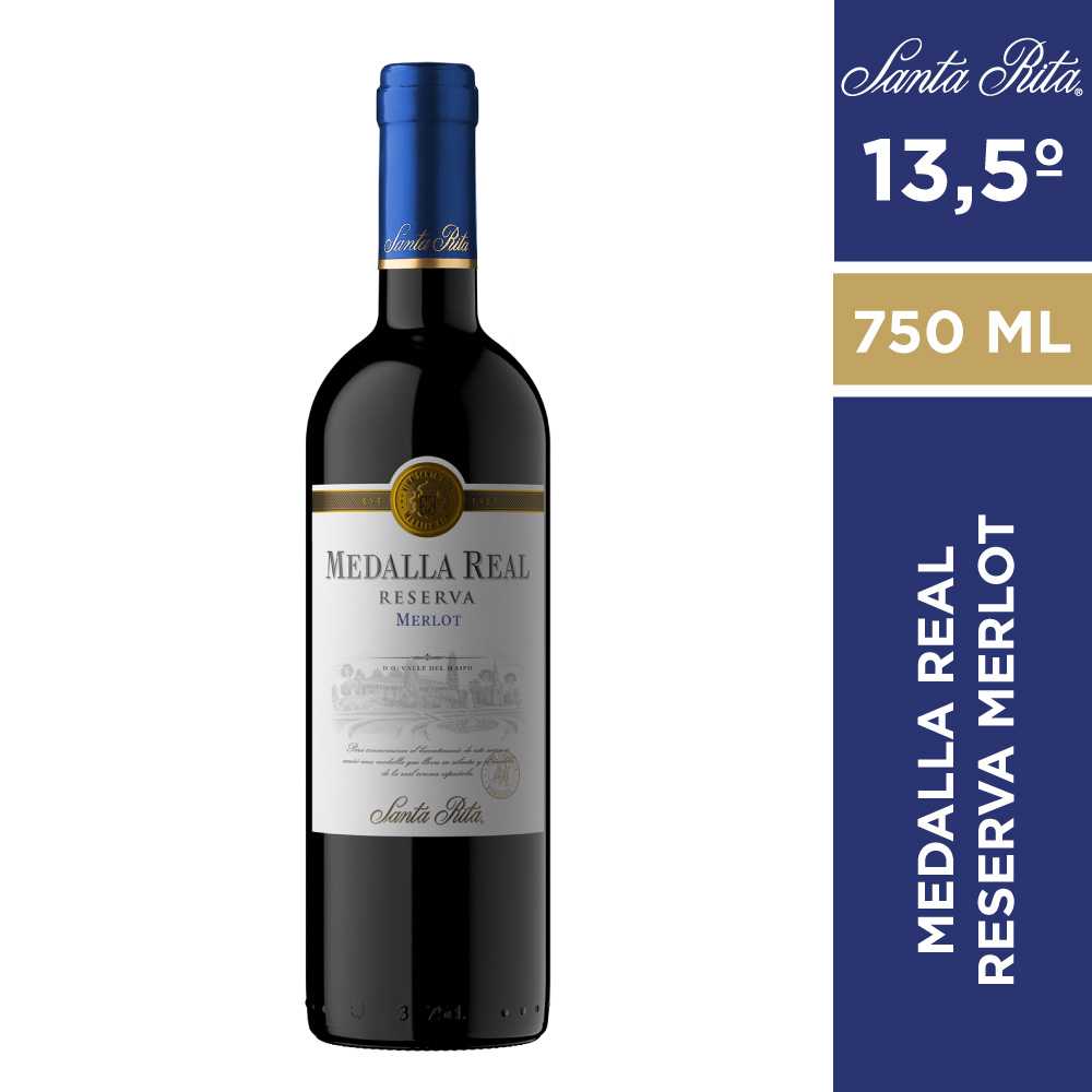 Vino medalla real reserva merlot 750 ml