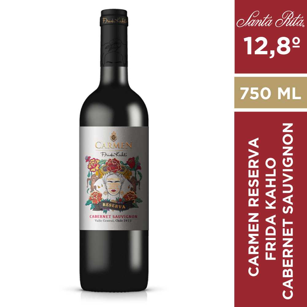 Vino carmen reserva frida kahlo cabernet sauvignon 750 ml