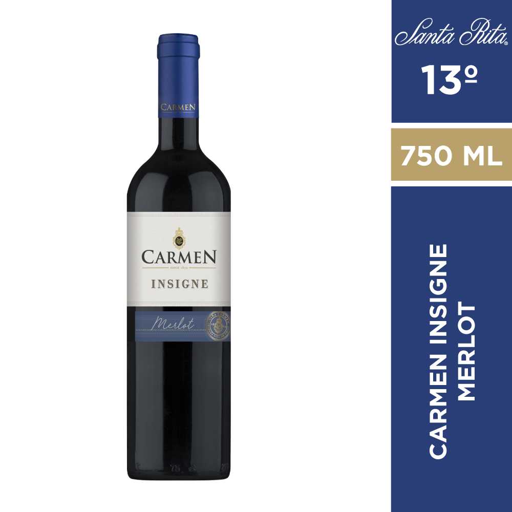 Vino carmen insigne merlot 750 ml
