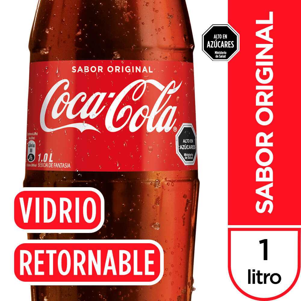 Coca-cola sabor original vidrio retornable 1 lt