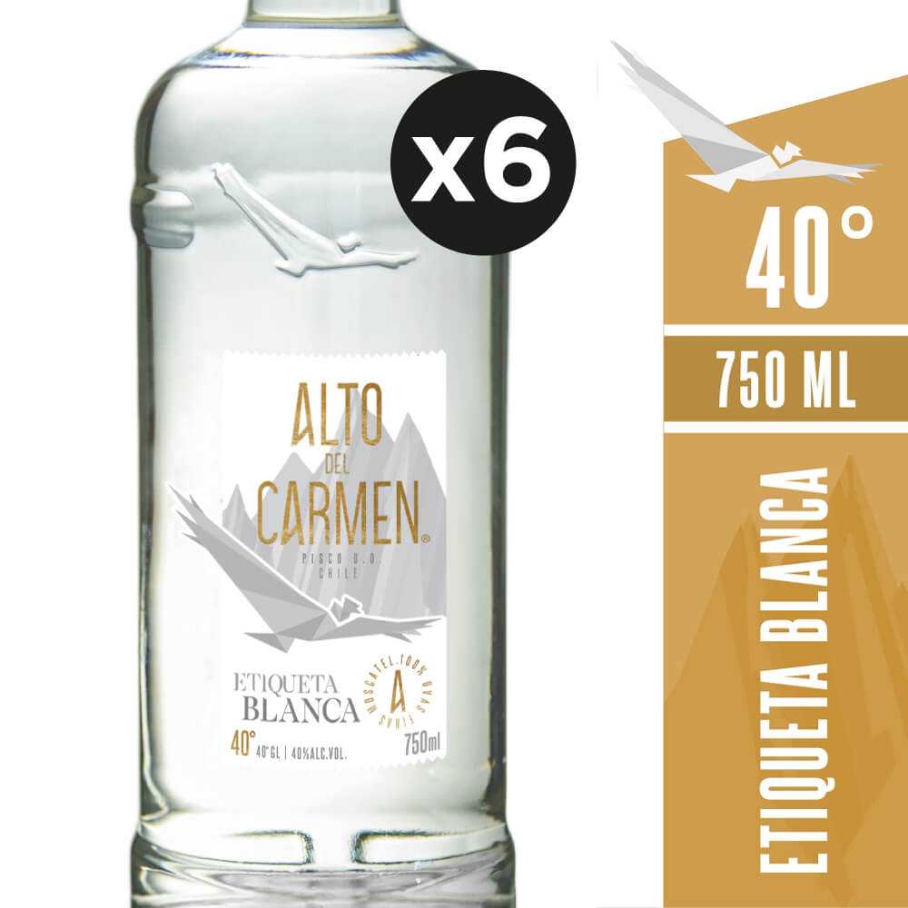 Alto del carmen etiqueta blanca 6 x 750 ml