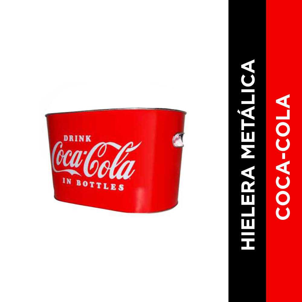 Hielera metálica coca-cola