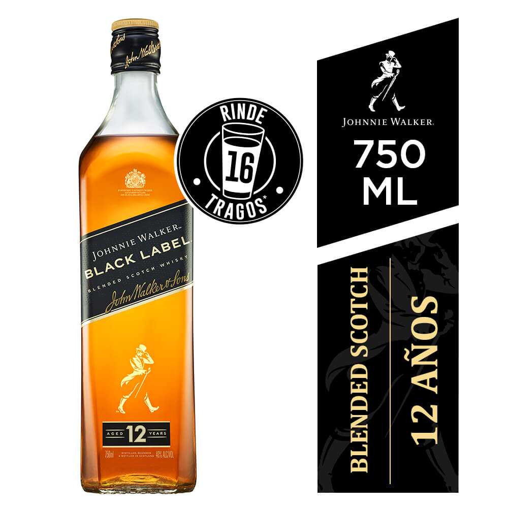 Johnnie walker black label 750ml