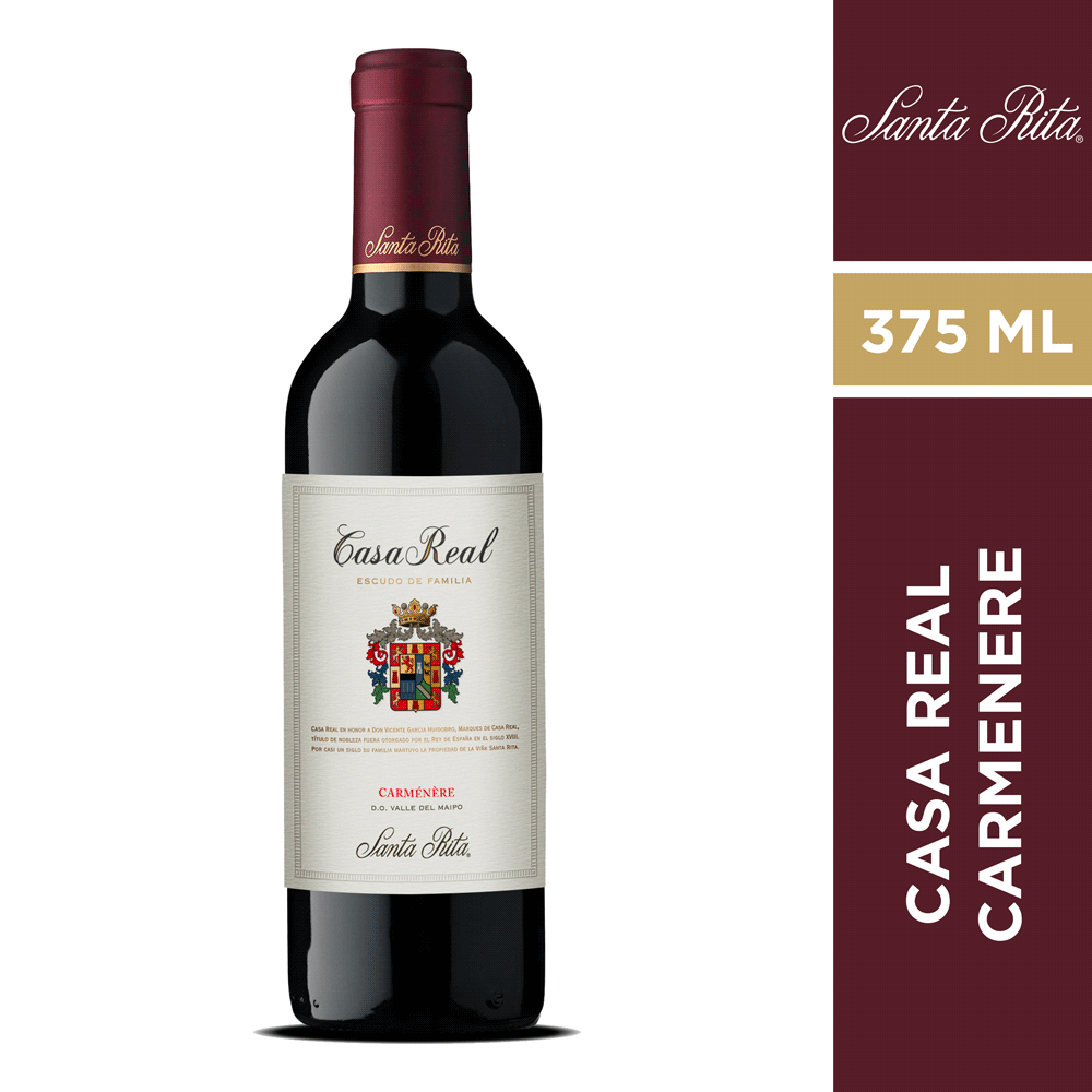 Vino casa real carmenere 375 ml