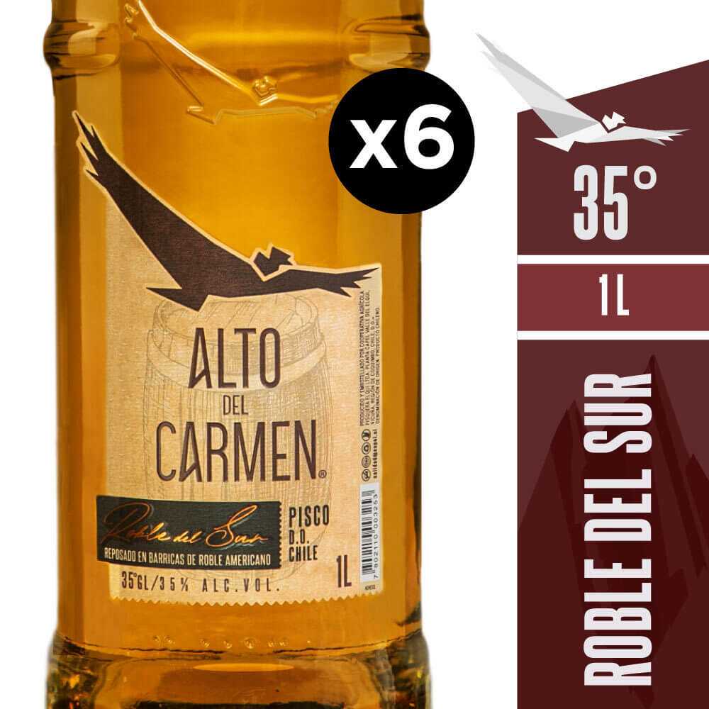 Alto del carmen roble del sur 35° 6 x 1 lt