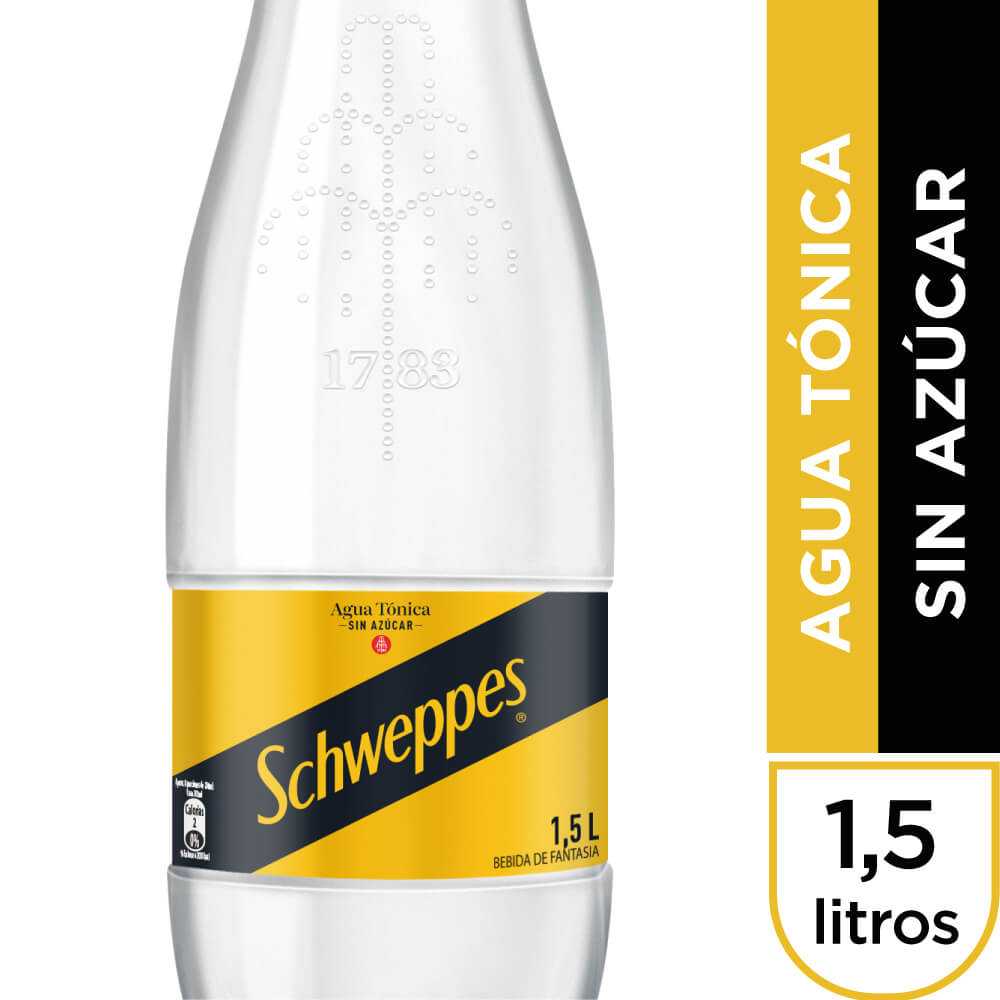 Schweppes tónica sin azúcar 1,5 lt