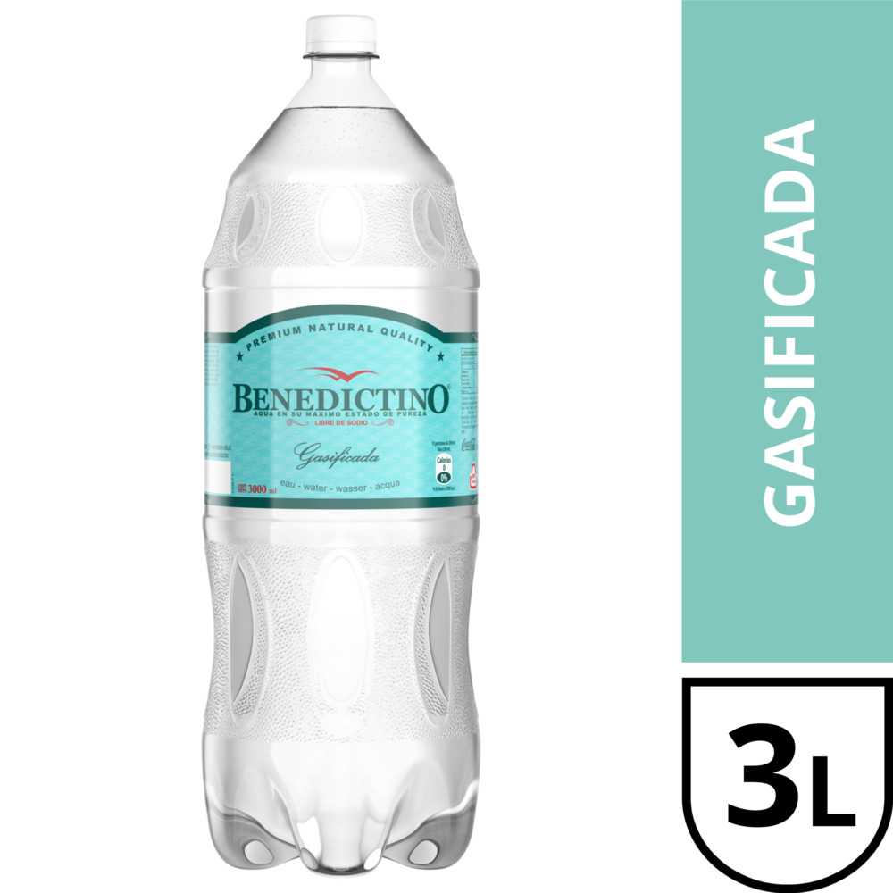 Benedictino con gas 3 lt