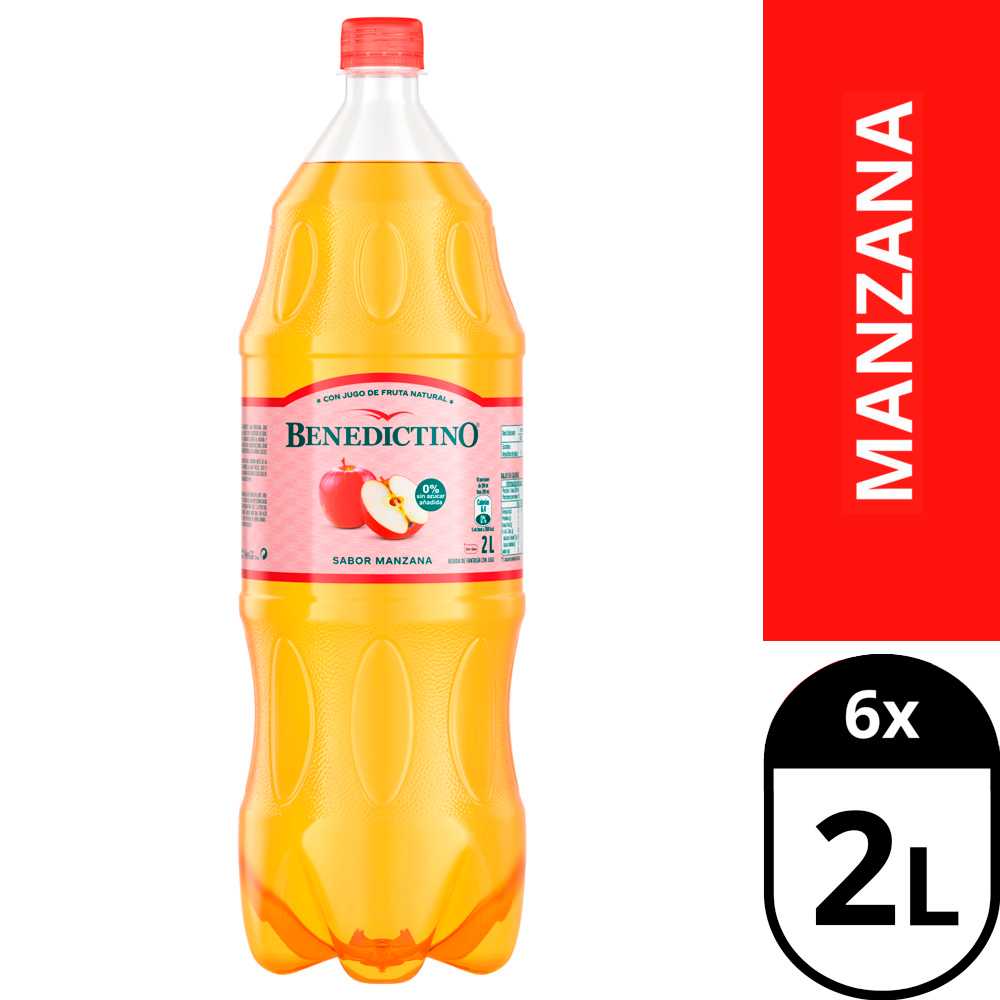 Benedictino manzana 6 x 2 lt