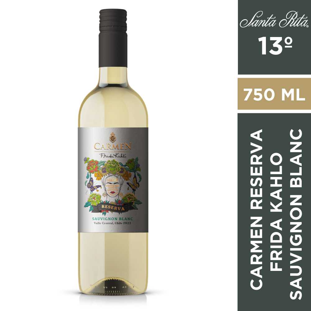 Vino carmen reserva frida kahlo sauvignon blanc 750 ml
