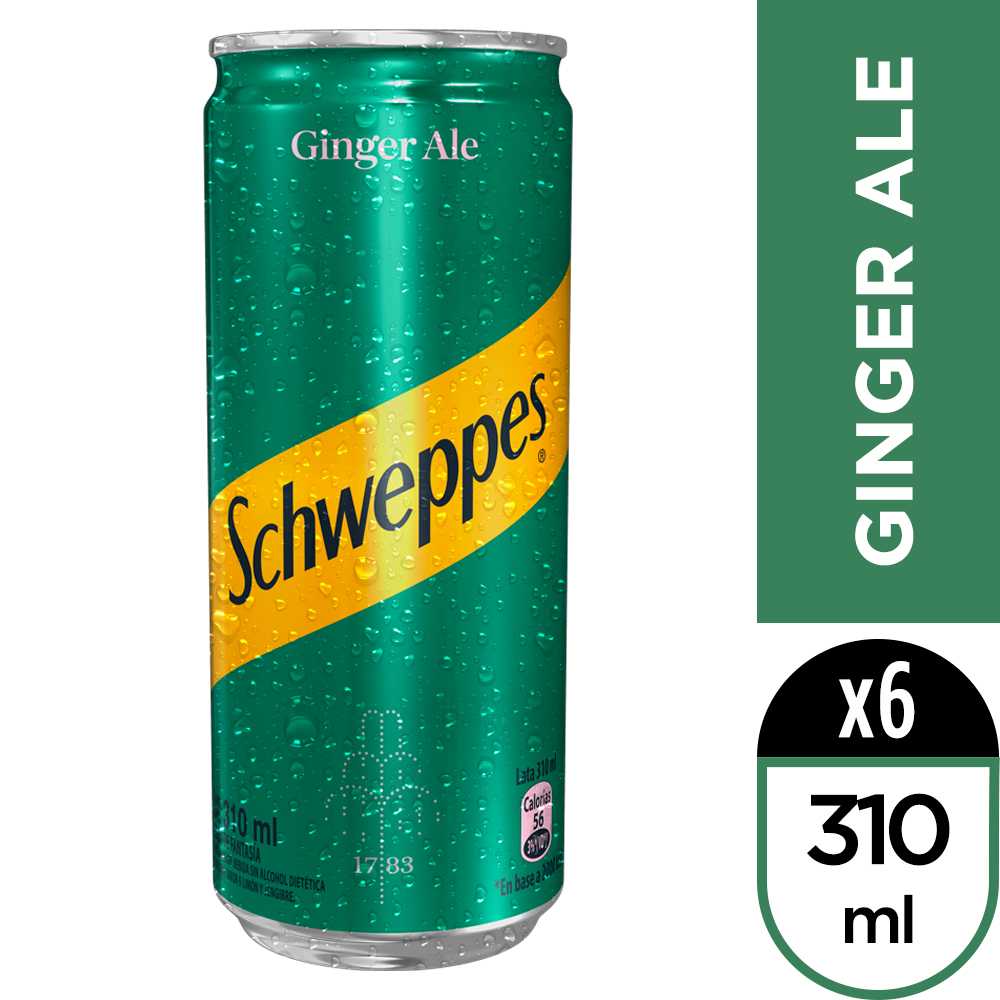 Schweppes ginger ale 6 x 310 ml