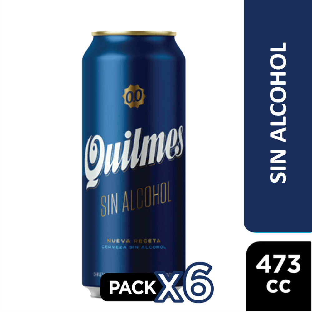 Cerveza quilmes 0° 6 x 473 cc