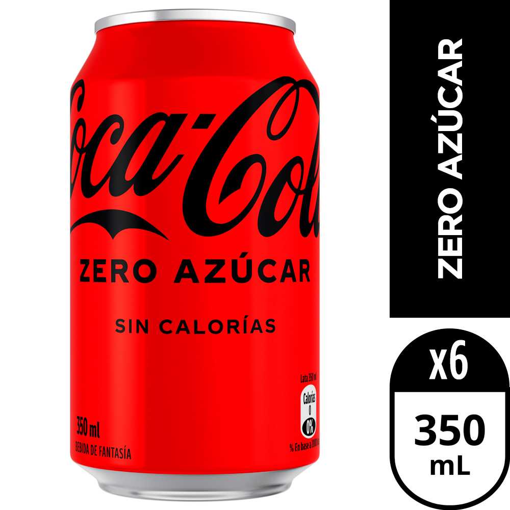 Coca-cola zero azúcar 6 x 350 ml
