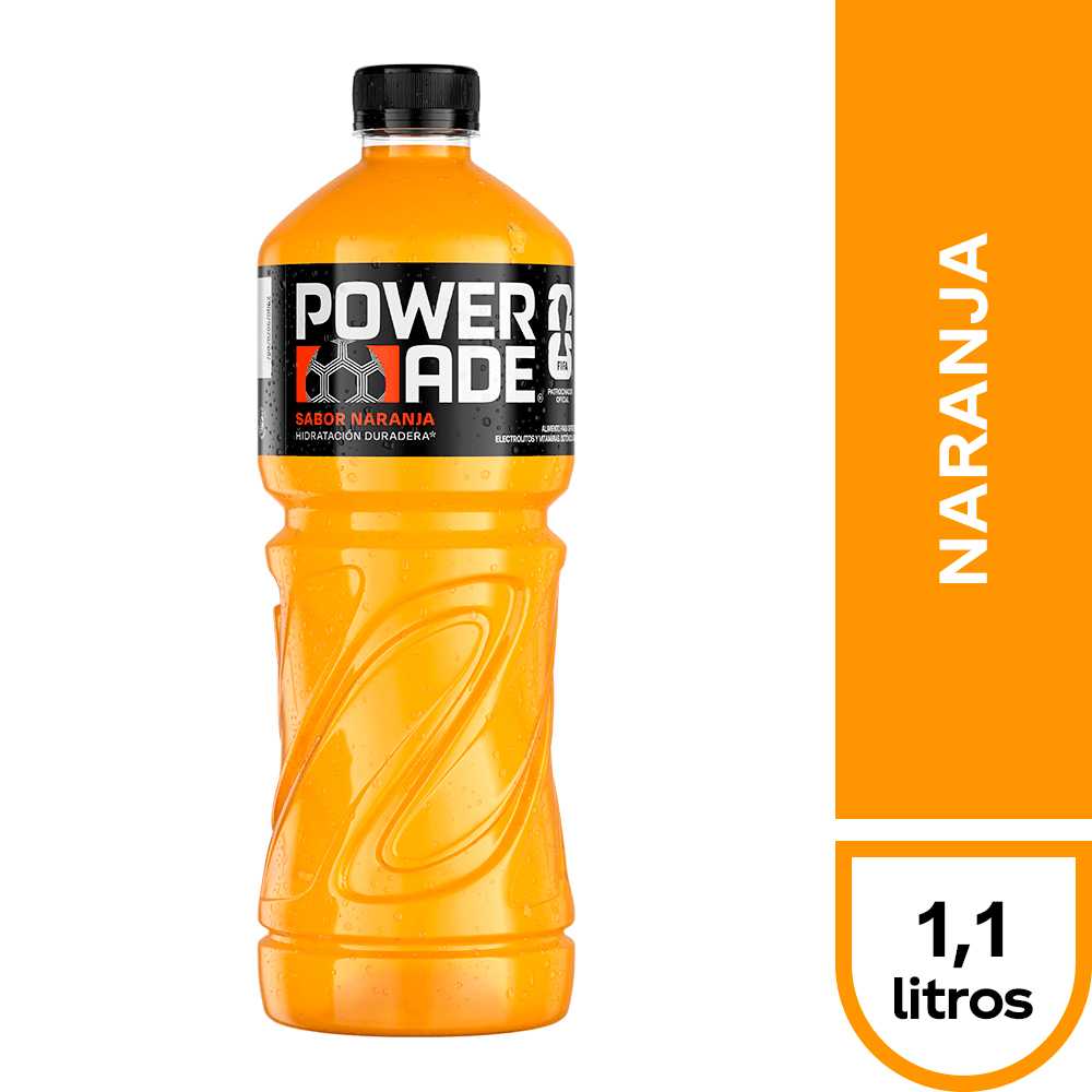 Powerade naranja 1.1 lt