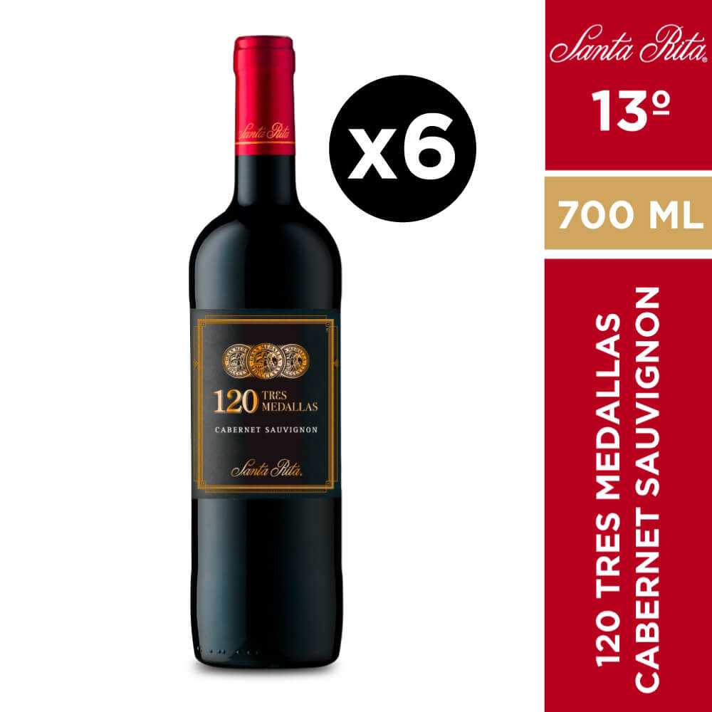 Vino 120 3 medallas sauvignon blanc 6 x 700 ml