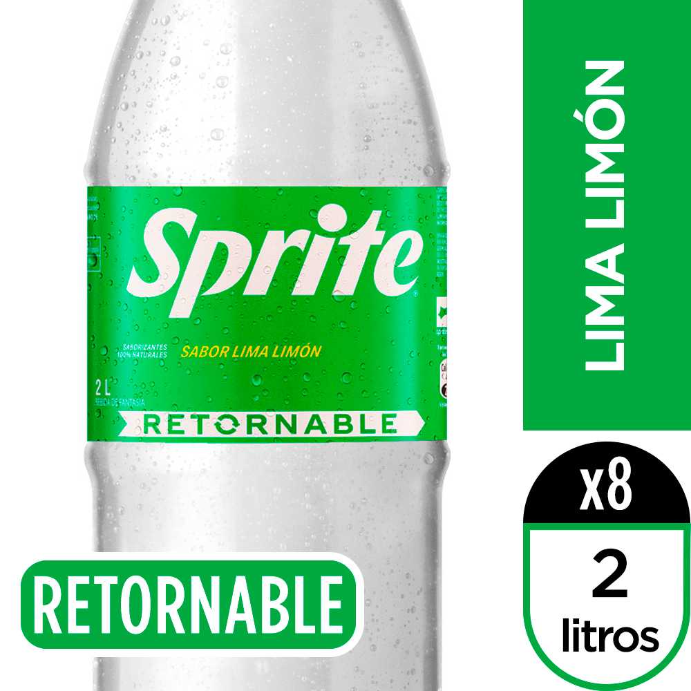 Sprite retornable 8 x 2 lt