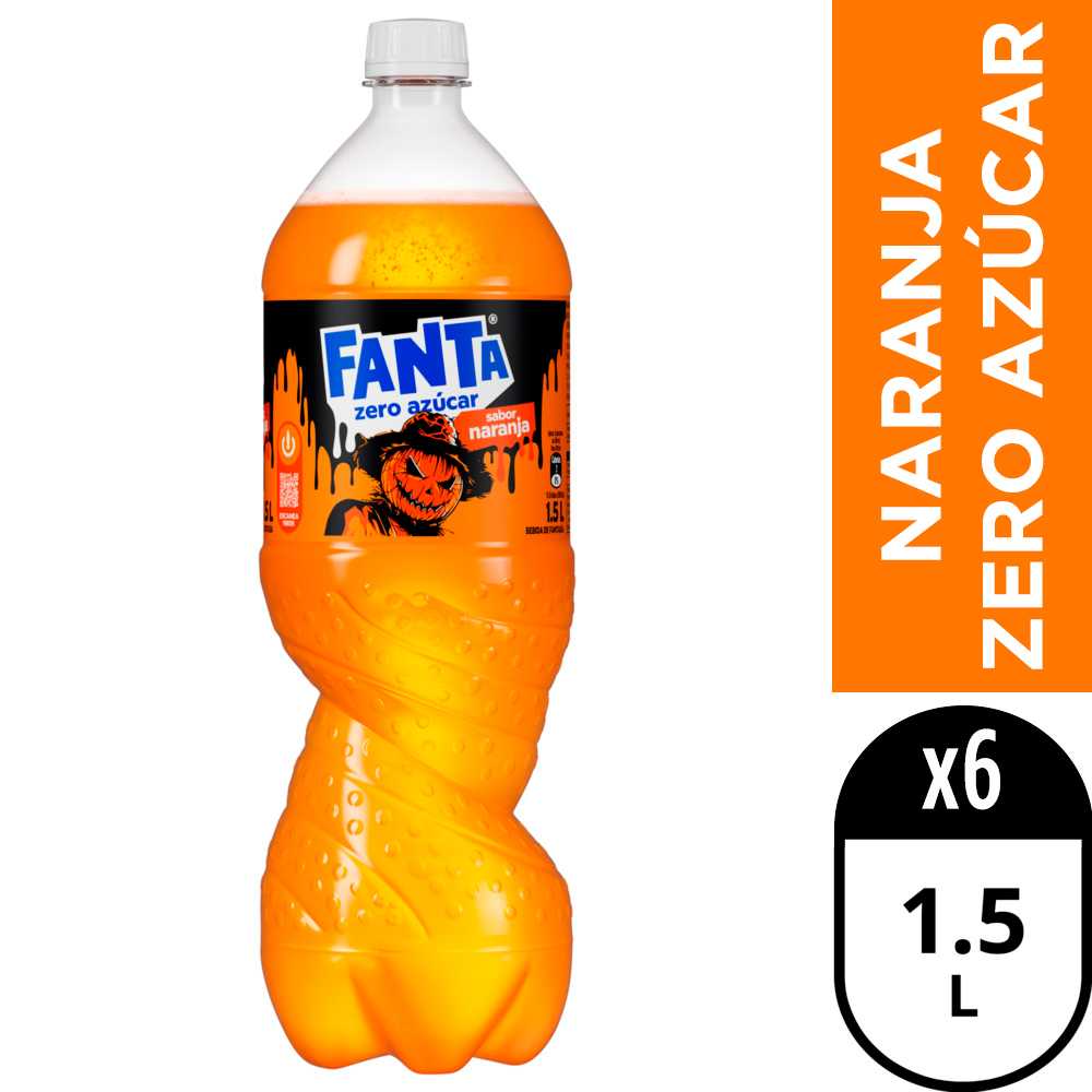 Fanta zero azúcar naranja 6 x 1,5 lt