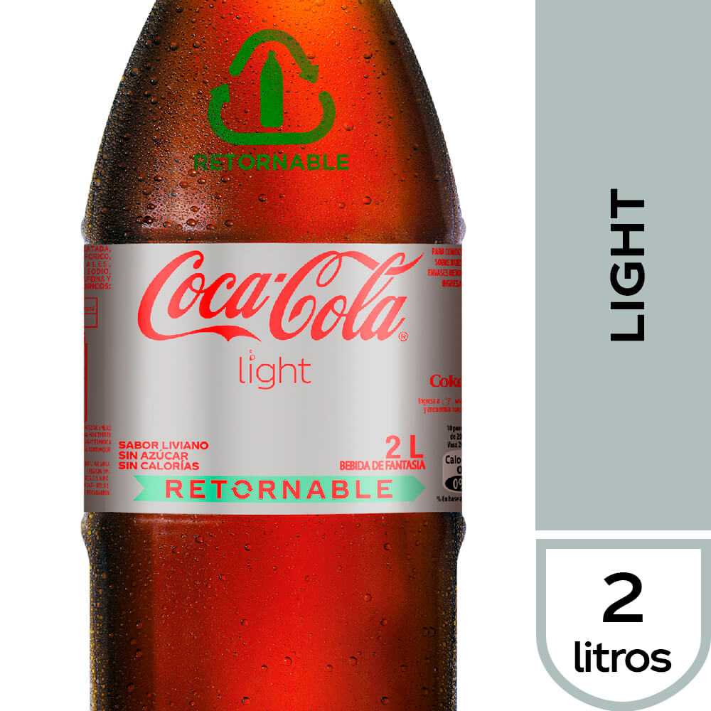 Coca-cola light retornable 2 lt