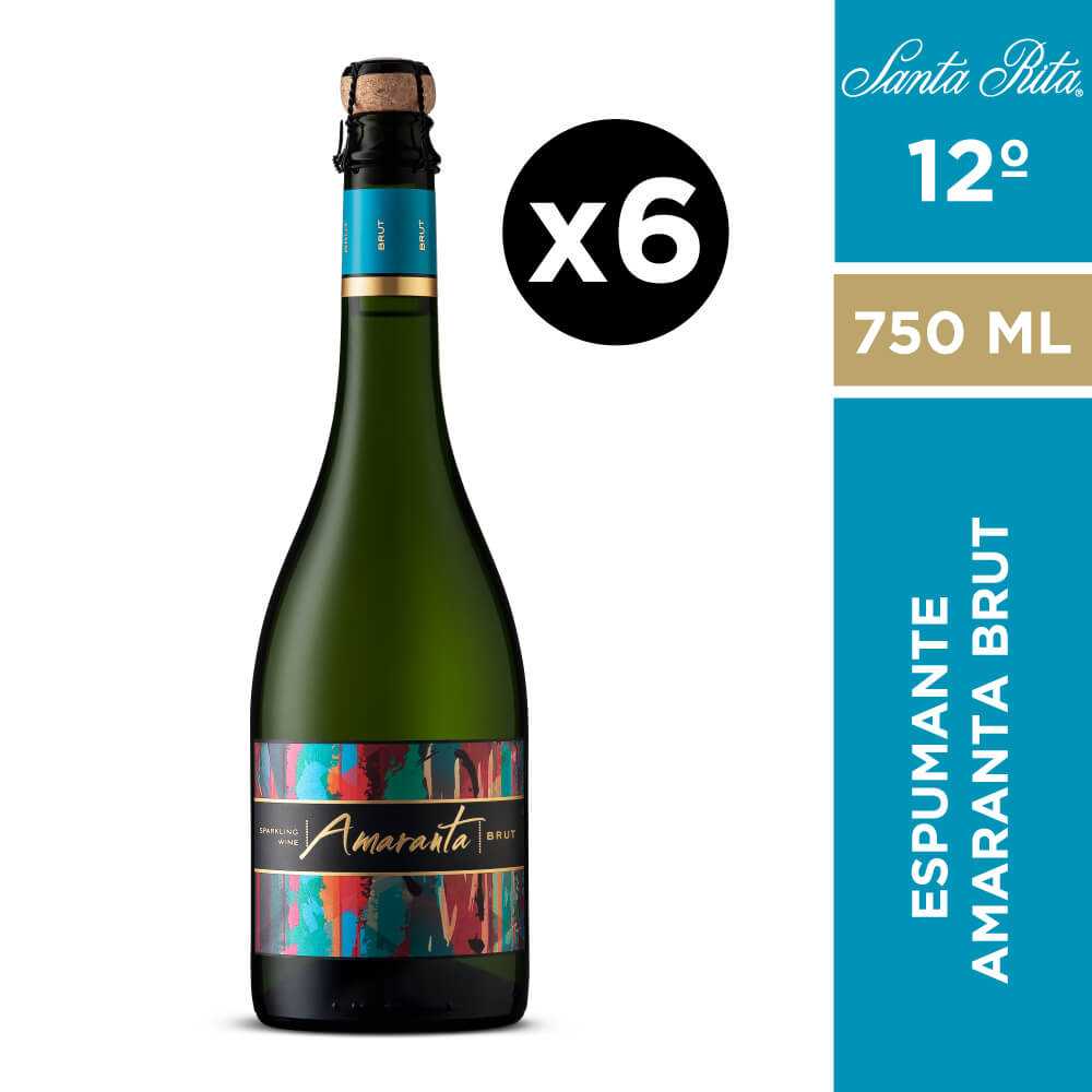 Espumante amaranta brut 6 x 750 ml