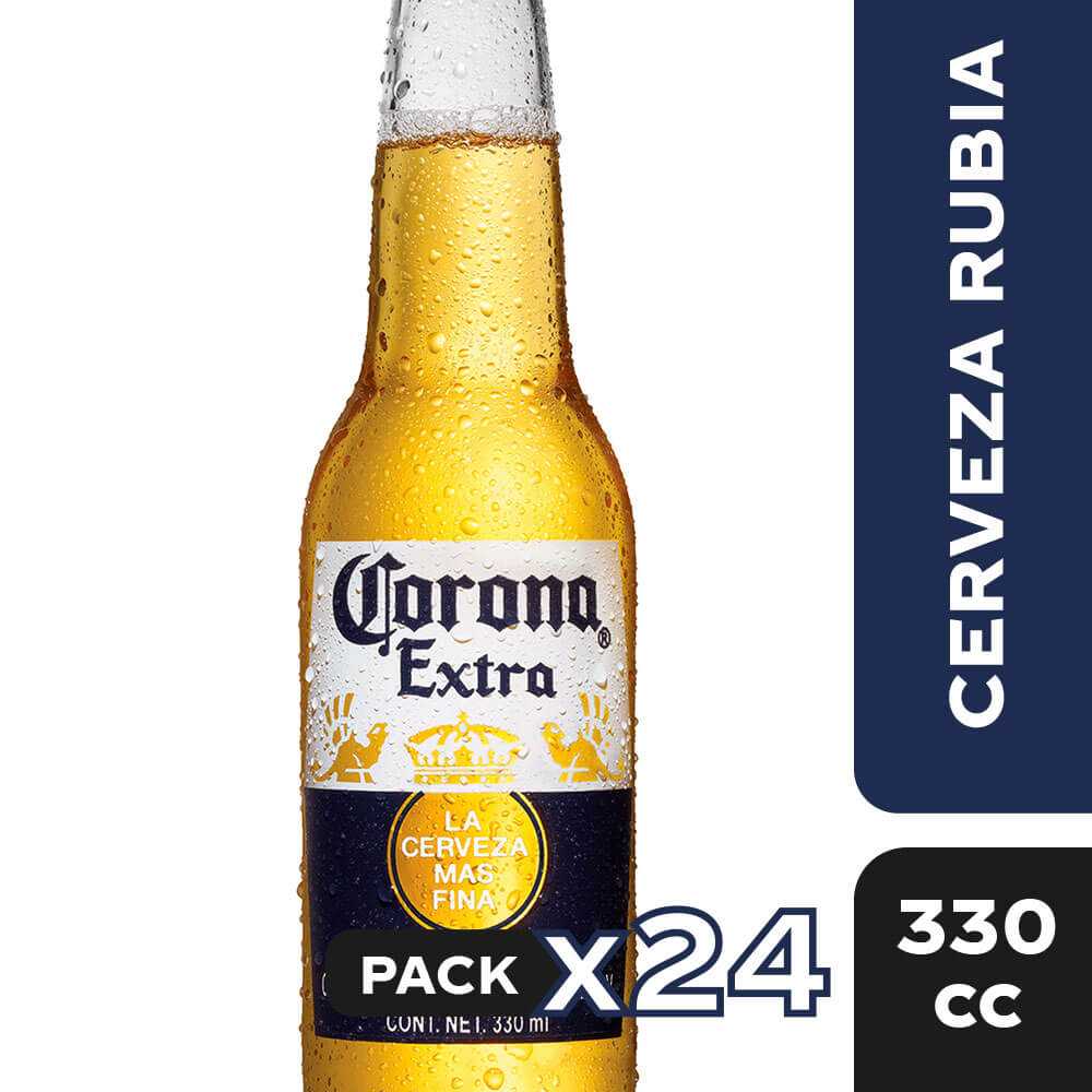 Cerveza corona botella 24 x 330 cc