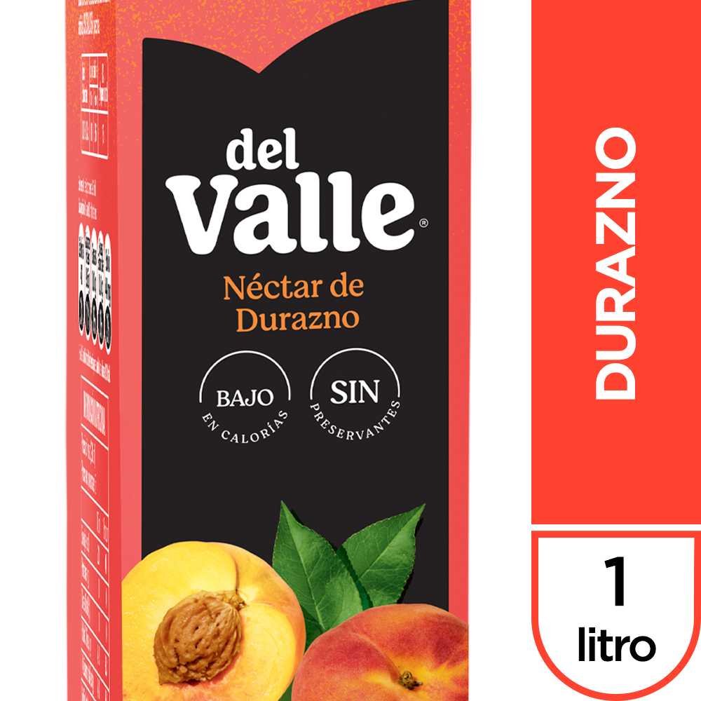 Del valle durazno 1 lt