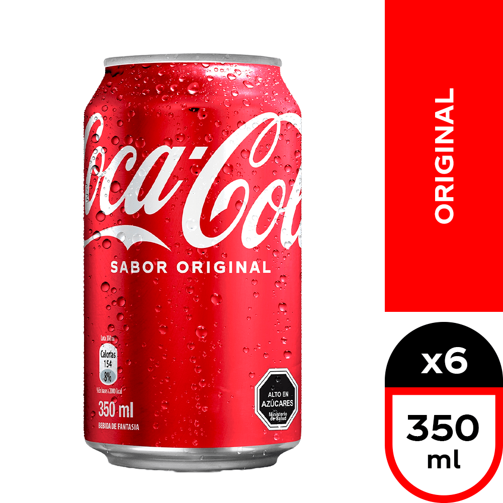 Coca-cola sabor original 6 x 350 ml