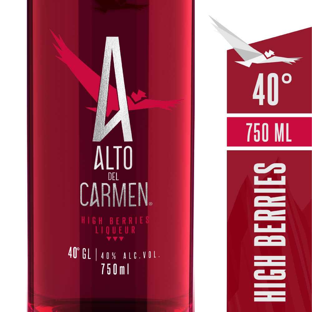 Alto del carmen 40° high berries 750 ml