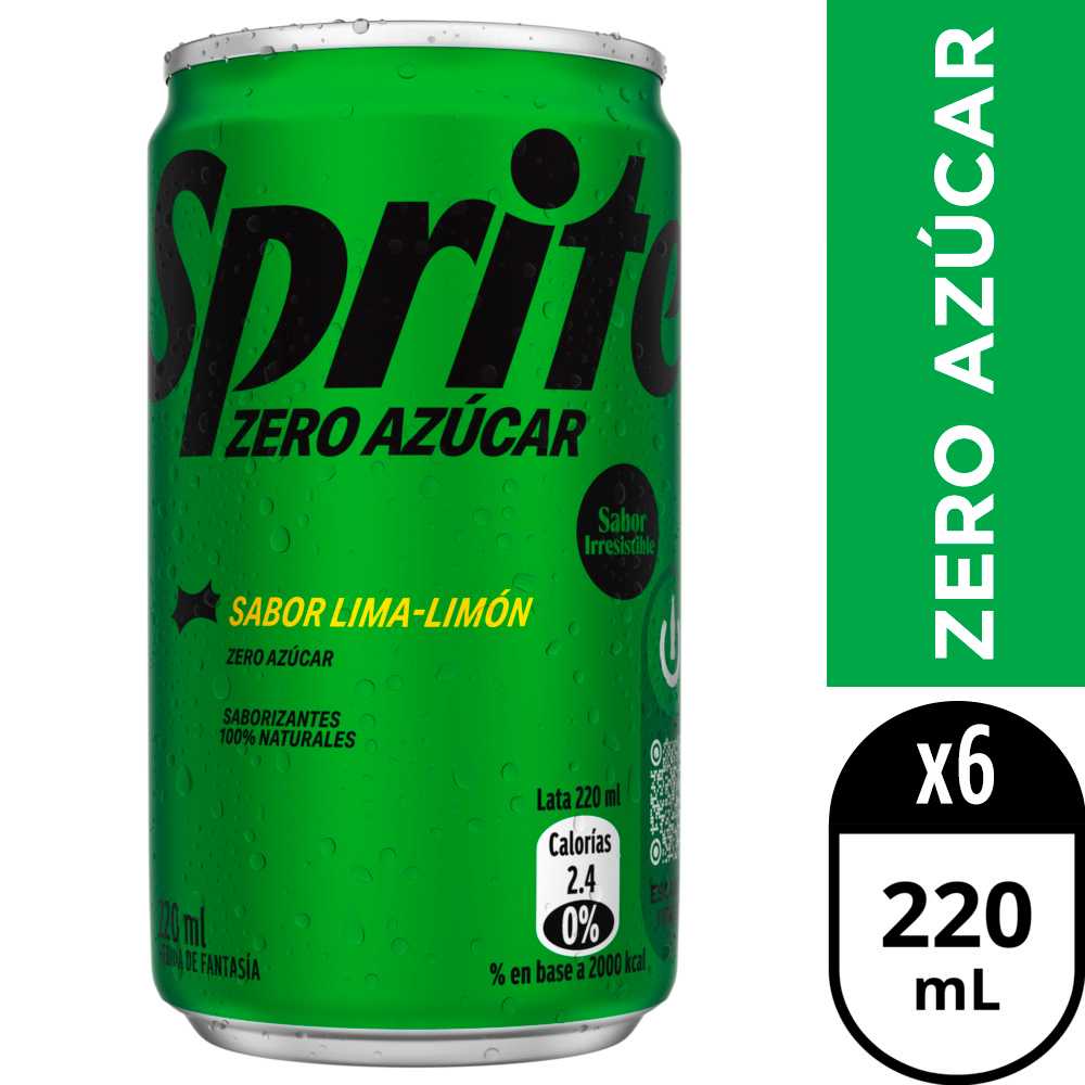 Sprite zero azúcar 6 x 220 ml