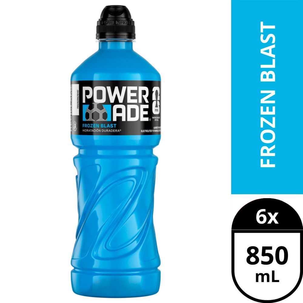 Powerade frozen blast 6 x 850 ml