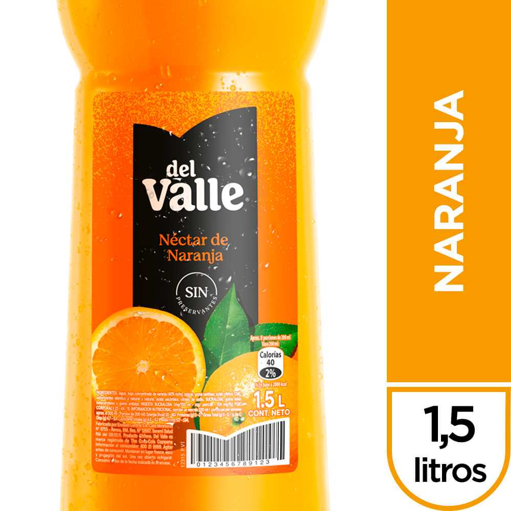 Del valle  naranja 1,5 lt