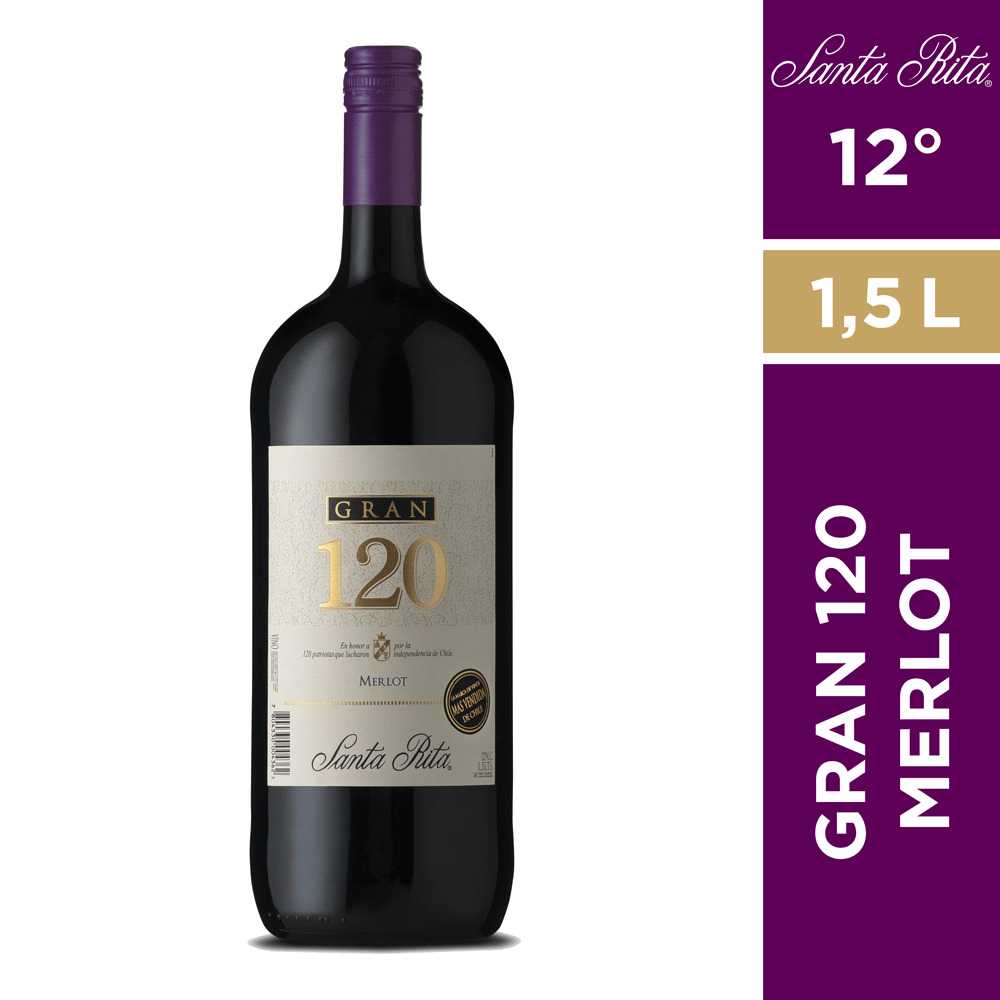 Vino gran 120 merlot 1,5 lt
