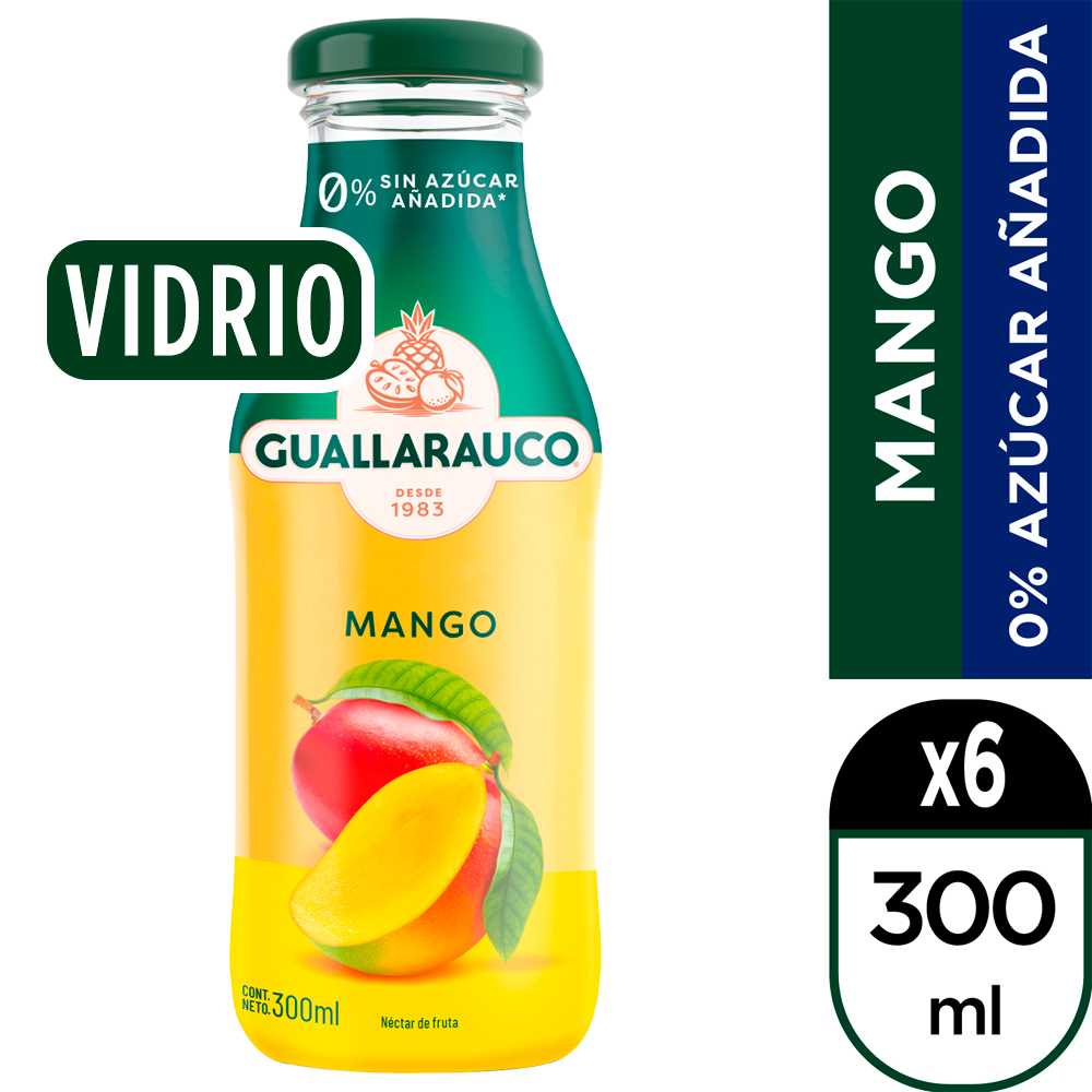 Guallarauco néctar mango 6 x 300 ml