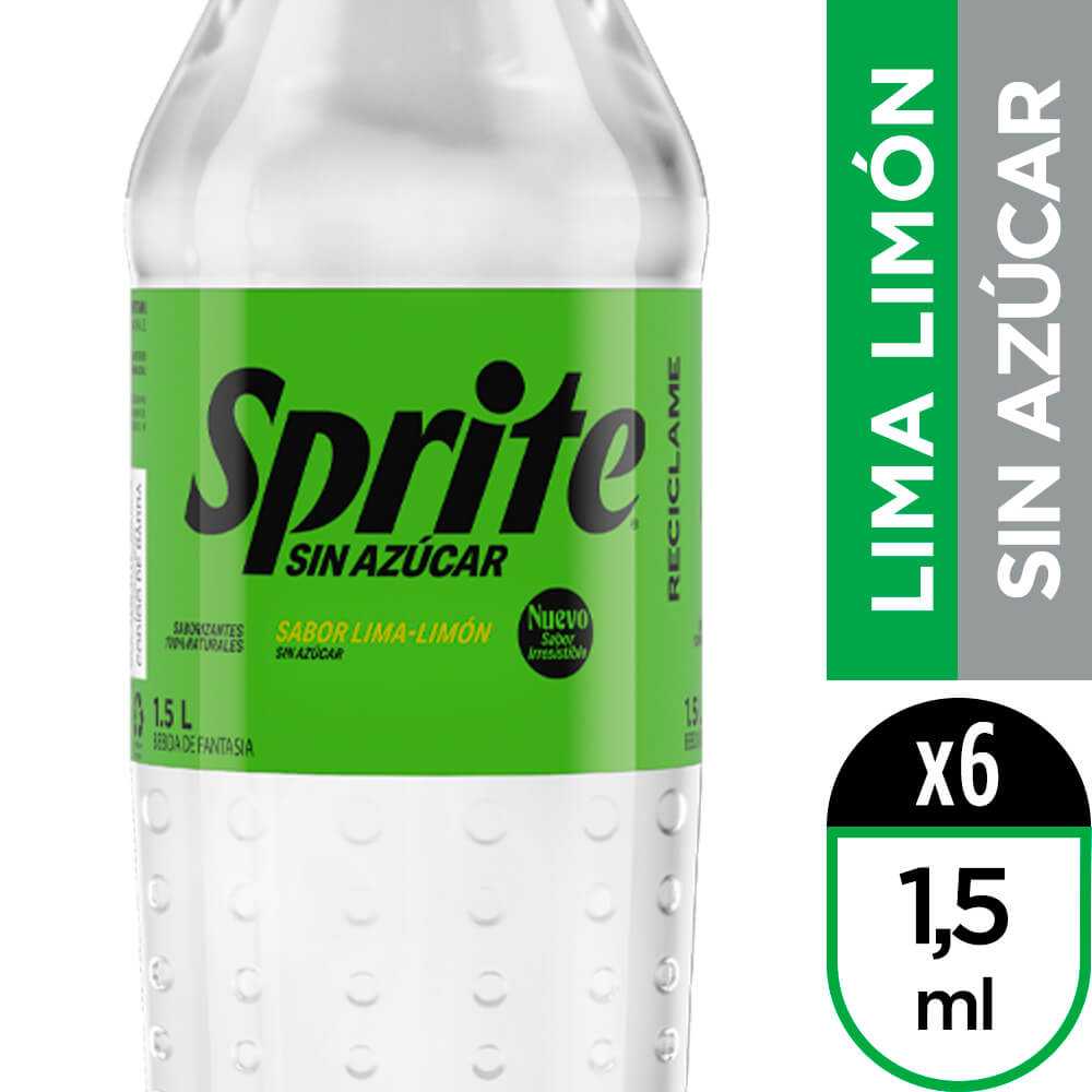 Sprite sin azúcar 6 x1,5 lt