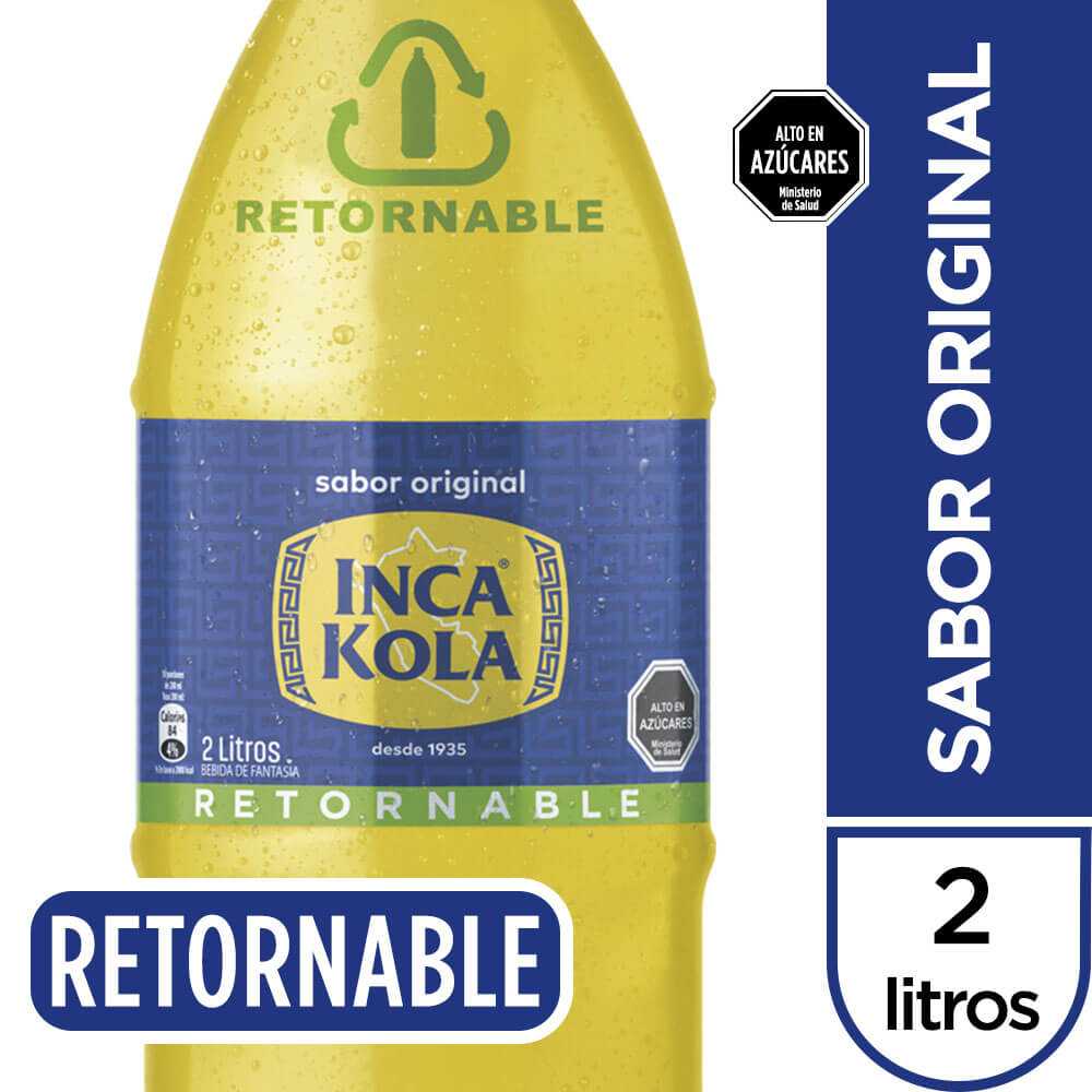 Inca kola retornable 2 lt