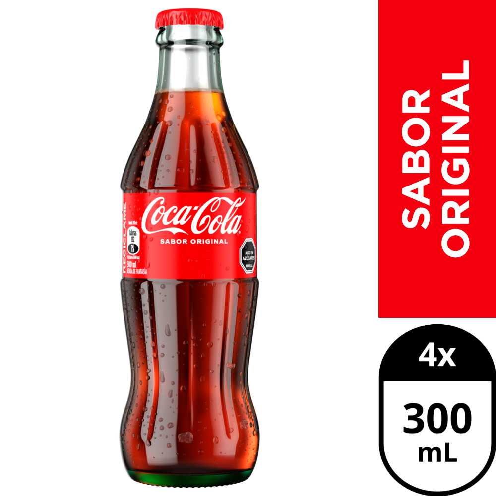 Coca-cola original 4 x 300 ml
