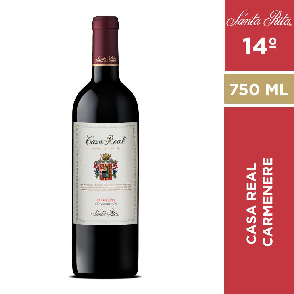 Vino casa real escudo de familia carmenere 750 ml