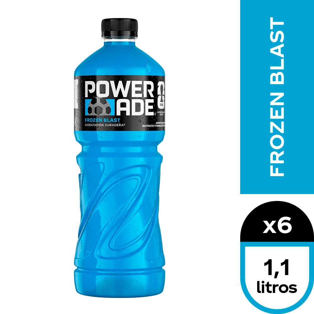 Powerade frozen blast 6 x 1.1 lt