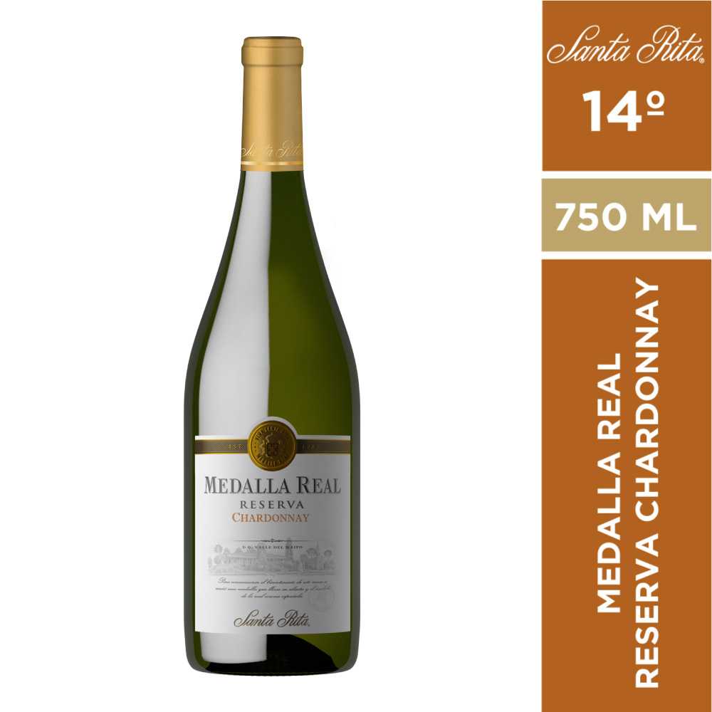 Vino medalla real reserva chardonnay 750 ml