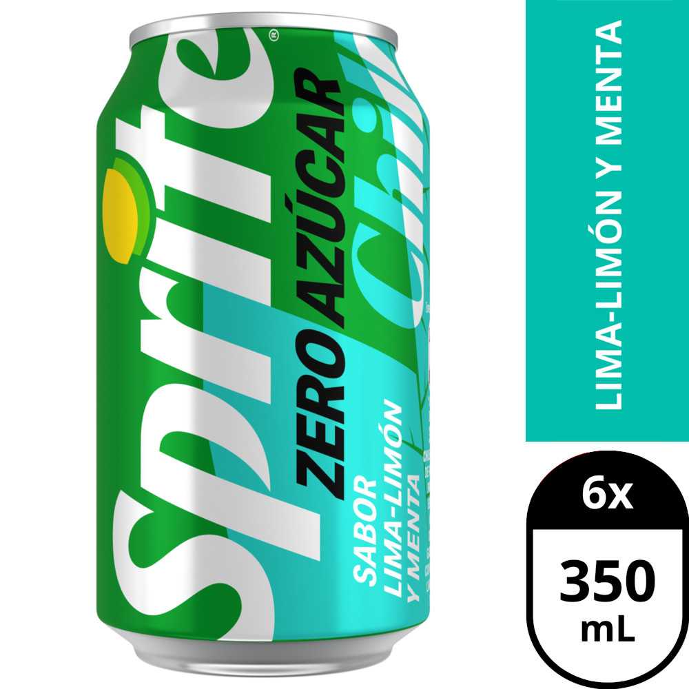 Sprite chill zero azúcar 6 x 350 ml