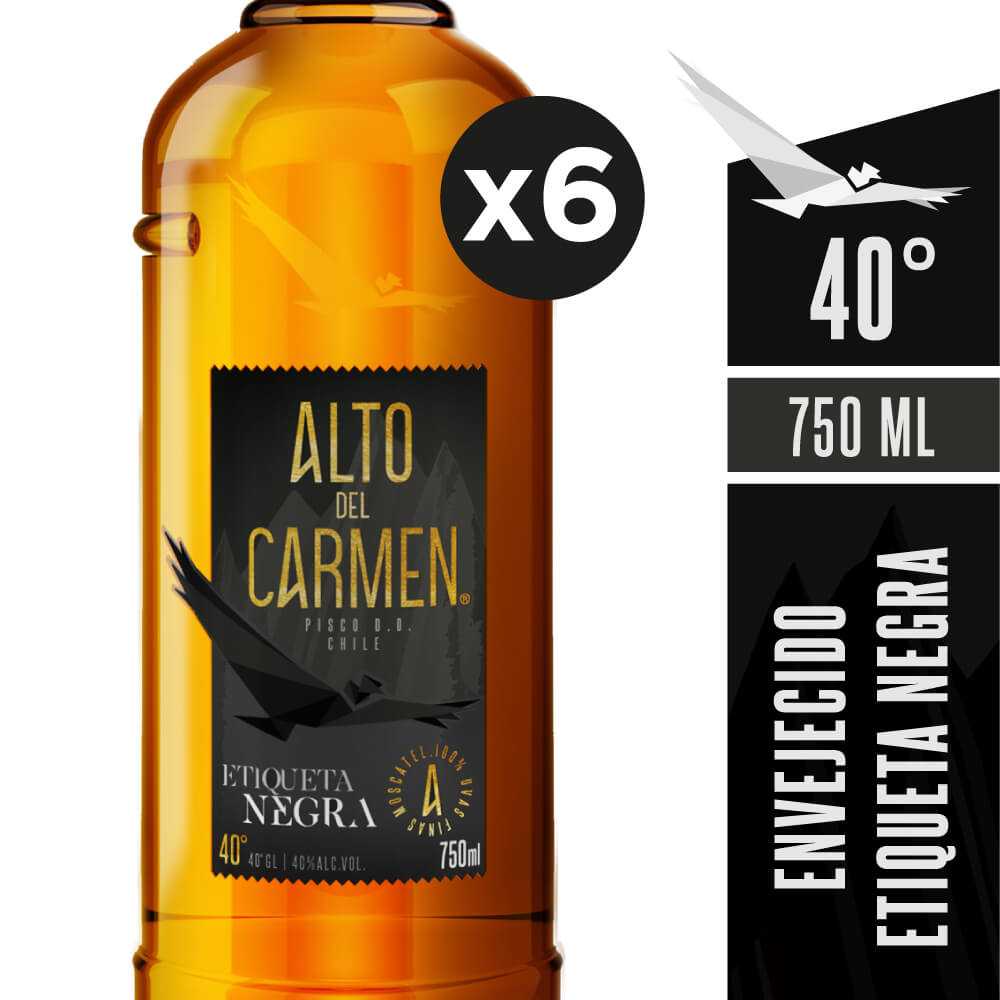 Alto del carmen etiqueta negra 6 x 750 ml