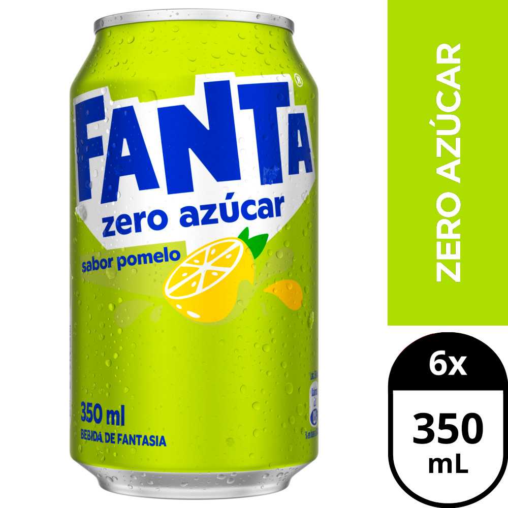 Fanta pomelo zero azúcar 6 x 350 ml