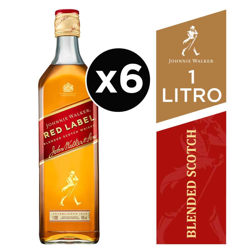 Johnnie walker red label 1.0l x 6