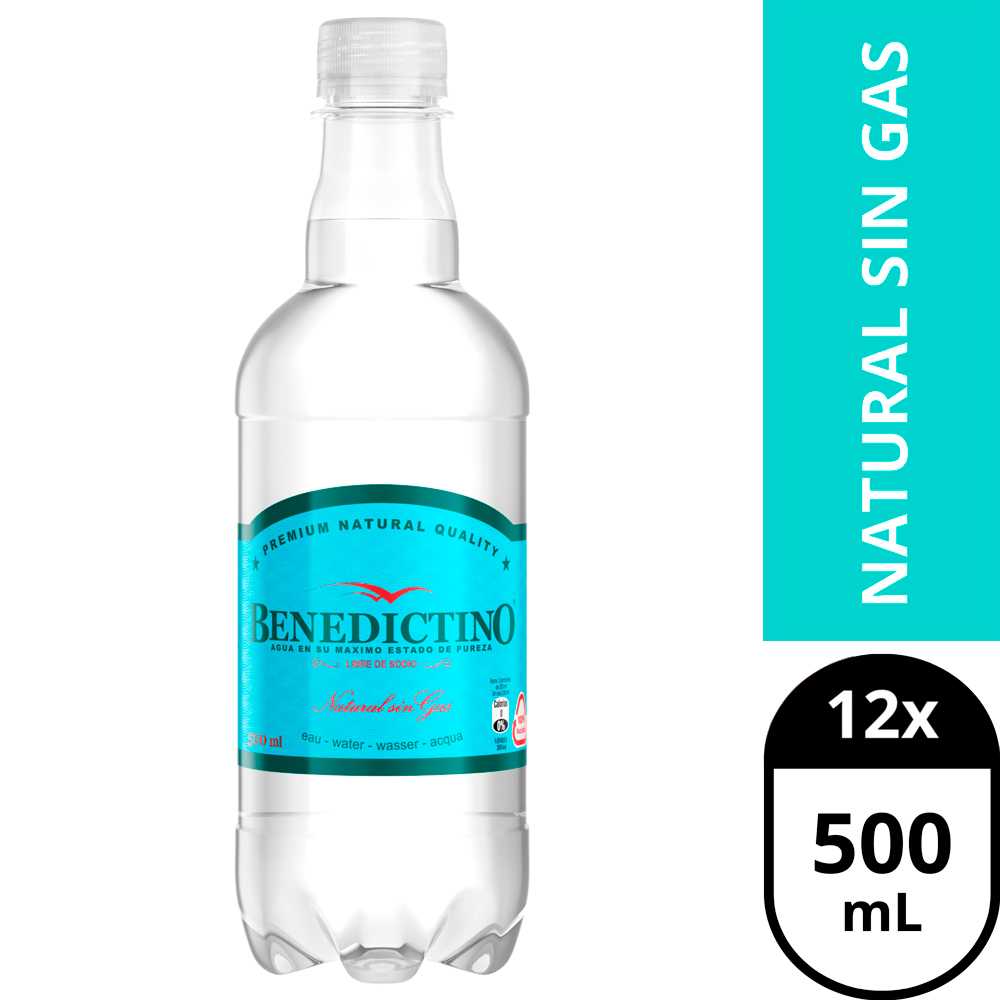 Benedictino sin gas 12 x 500 ml